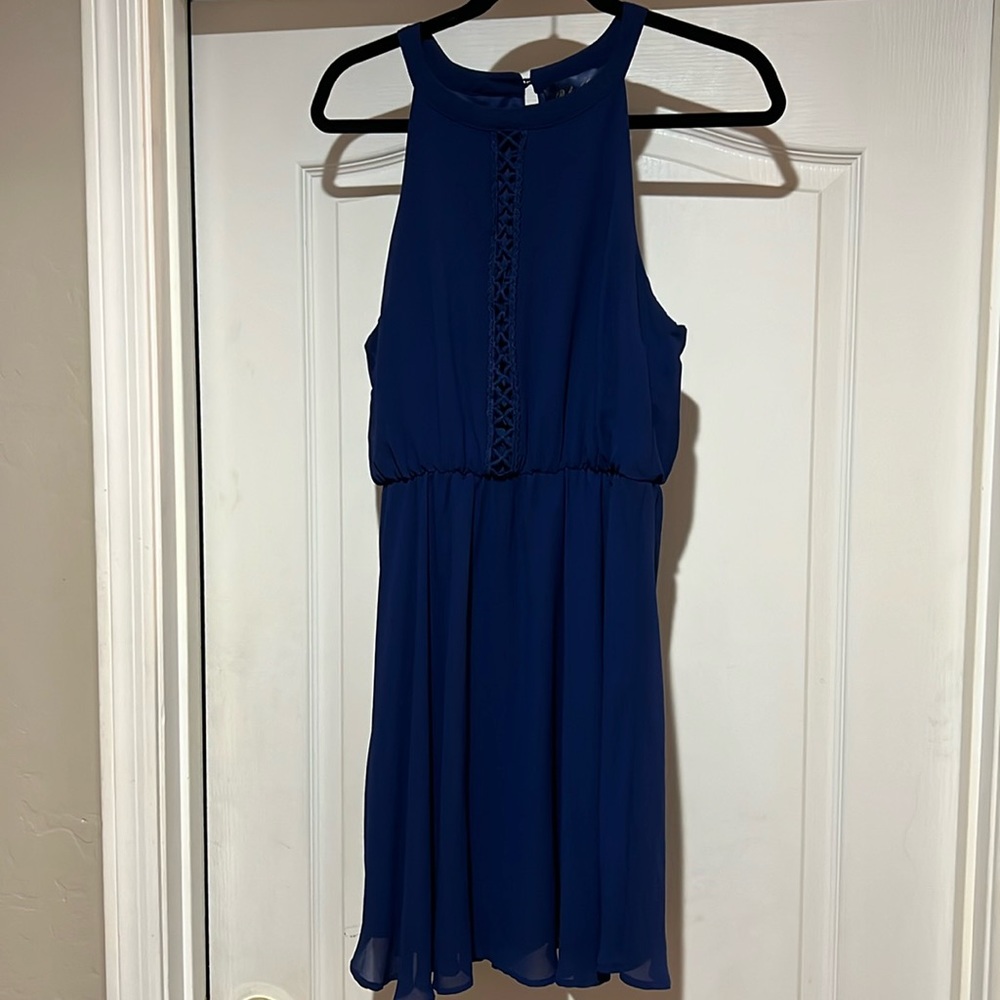 Dark blue party dress